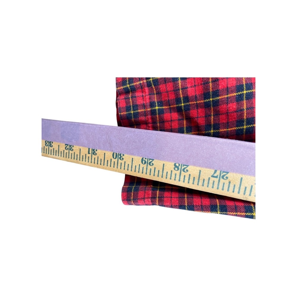Polo Ralph Lauren Plaid Flannel Pajama Pants Sleepwear Red M Medium Drawstring‎ - Picture 5 of 8